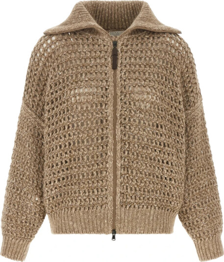Brunello Cucinelli Dame Strikkevarer Beige S,