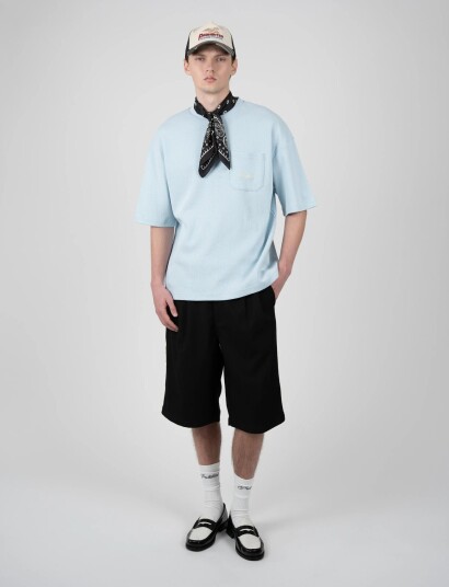 Prohibited Newport Pleated Shorts Black 36 x 63.5