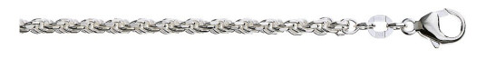 Cordel armlenke i 925 sølv 2,8 mm, 19,5 cm