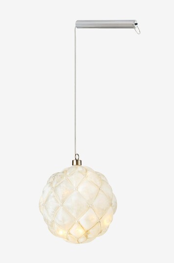 Markslöjd   PEARL glassdekor 15 cm Hvit