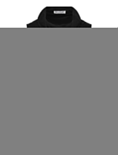 Weekday Funnel Neck Top Black S