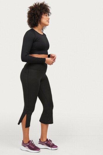Ellos Collection Treningstights i 7/8 lengde bootcut Svart