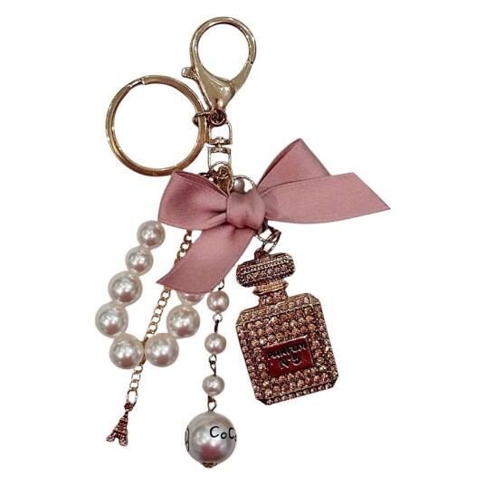 DARK Perfume & Pearl Bag Charm Rose Bow DARK Perfume & Pearl Bag Charm Rose Bow