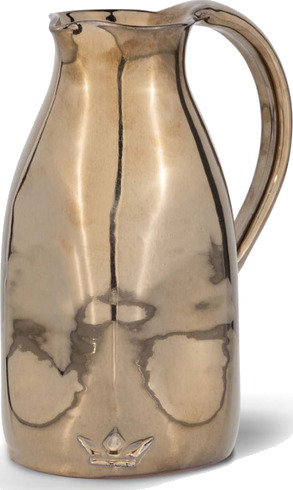 DUTCHDELUXES Dented Mugge i keramikk 0,75 liter Platinum