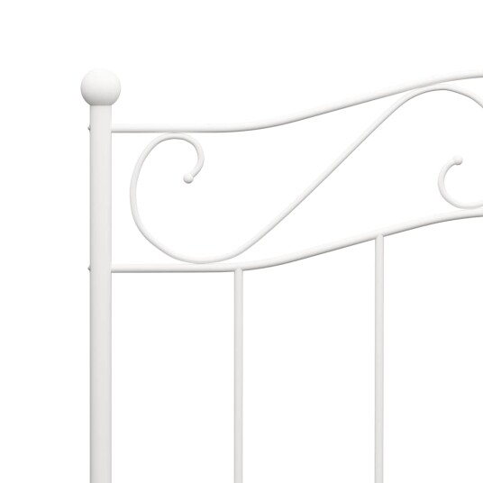 vidaXL Sengeramme hvit metall 100x200 cm