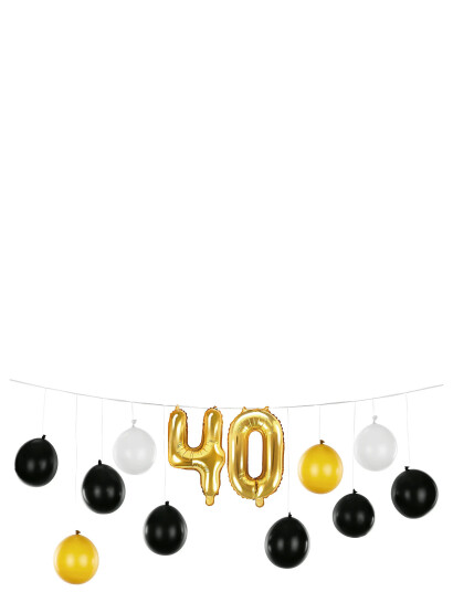 IPK Diy Balloon Garland 40 Years Black 0
