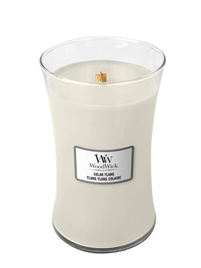 WoodWick Scented candle with wooden lid   Solar Ylang