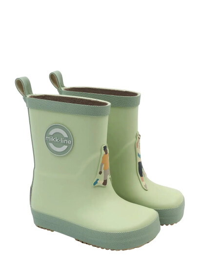 Mikk line Wellies 3D Patch Barefoot Green 33