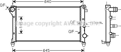 PRASCO FTA2292 Radiator motorkjøling