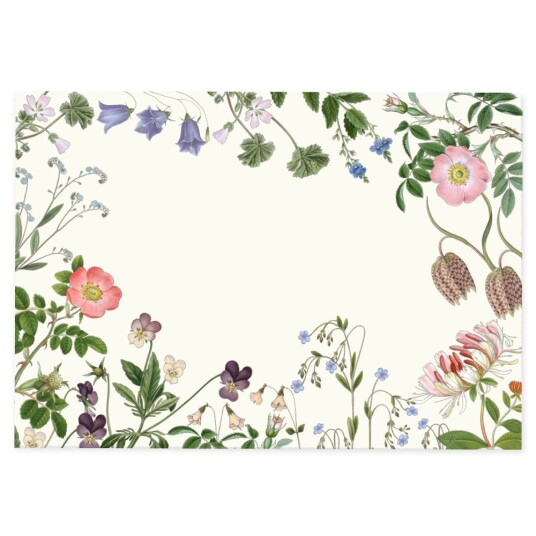Bordbrikke Wildflower tosidig 42x30 cm Gullers