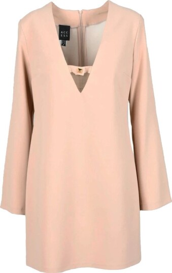 Access Fashion Dame Kjoler Beige L,