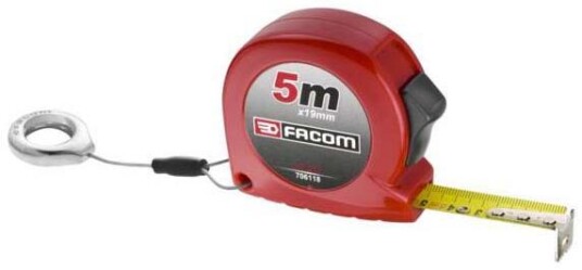 Facom 893.519SLS Målebånd med SLS feste 5m