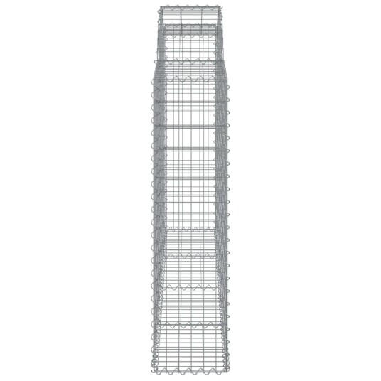 Gabionkurver buede 30 stk 200x30x120/140 cm galvanisert jern Gabionkurver buede 30 stk 200x30x120/140 cm galvanisert jern