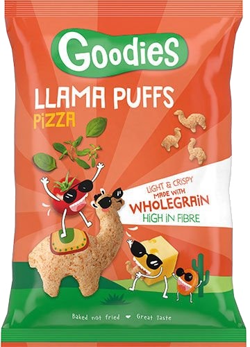 Goodies Llama Puffs Maissnacks Pizza 30 g Goodies Llama Puffs Maissnacks Pizza 30 g