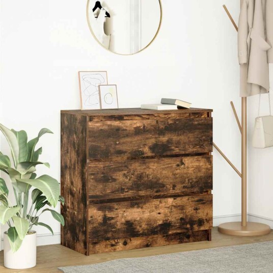  Skjenk røkt eik 80x35x76 cm konstruert tre