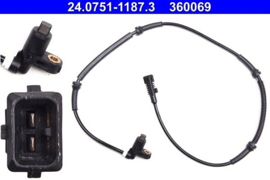 Sensor, ABS ATE 24.0751-1187.3