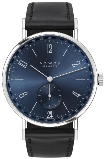 Nomos Glashütte Herreklokke N 136 Tangente Blå/Lær Ø37.5 mm Nomos Glashütte Herreklokke N 136 Tangente Blå/Lær Ø37.5 mm