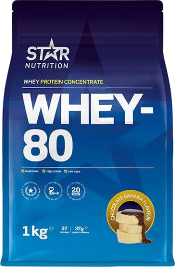 Star Nutrition Whey-80 Chocolate Banana 1kg