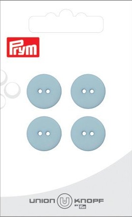 Prym Prym Flat Plastknapp Lyseblå 15 Mm 4 Stk 