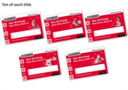 Read Write Inc. Phonics: Get Writing! Red Ditty Books 6 10 Pack of 50