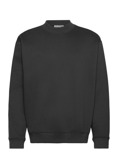Weekday Relaxed Heavy Sweatshirt - Black - XS