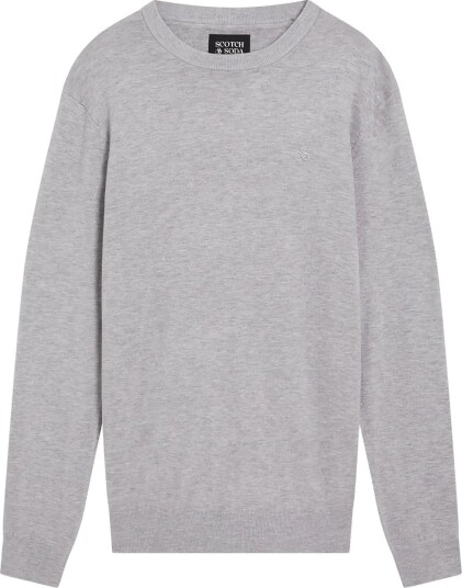Scotch & Soda Core Viscose Pullover Crewneck   GREY MELANGE   L