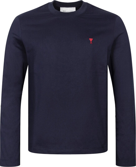 AMI Ami De Coeur Longsleeve Navy S AMI Ami De Coeur Longsleeve Navy S