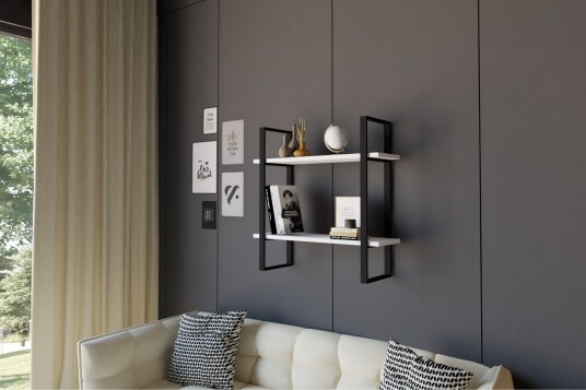 Andifli Vegghylle 70x70 cm Hvit