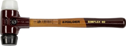 Halder Klubbe Simplex Gummi/Nylon, Støpejern Ø40 mm