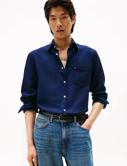 Tommy Hilfiger Flannel Indigo Shirt - Blue - XXL Tommy Hilfiger Flannel Indigo Shirt - Blue - XXL