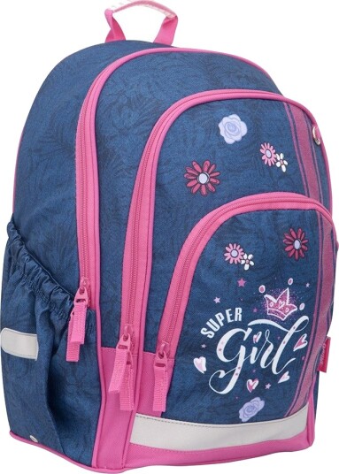Hama Jeans Skolesekk 20,6L Rosa