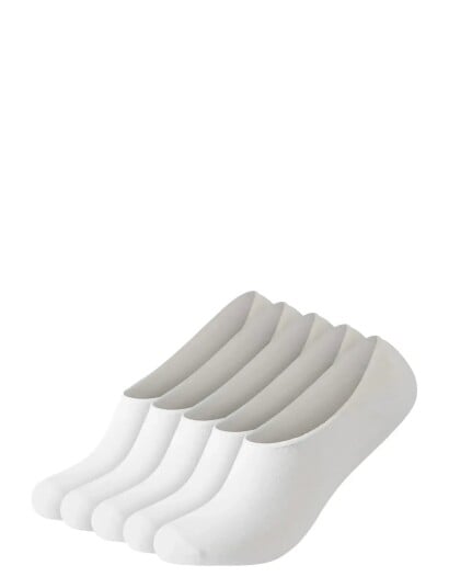 Lindbergh 5 Pack Bamboo Socklet White 44 45