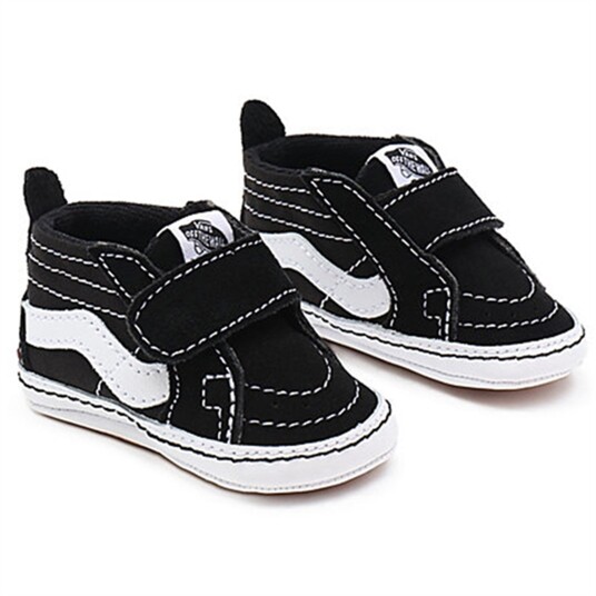 VANS IN SK8-Hi Crib Sneakers Black/True White 19 VANS IN SK8-Hi Crib Sneakers Black/True White 19