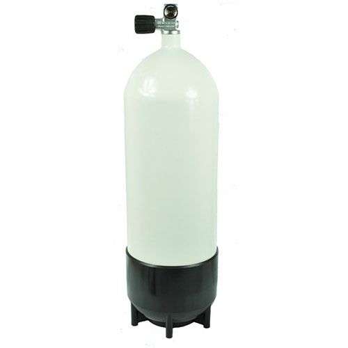 12 liter 232 bar dykkerflaske med kran og flaskebunn