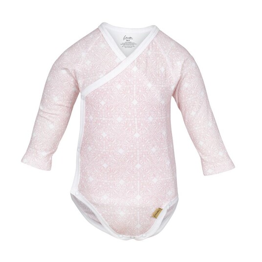 Omslagsbody til baby - Joakim body - Vaffel - Rosa