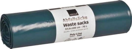 Sæk Abena Poly Line 75 L Blå Ldpe/Genanvendt 57 10 Stk.