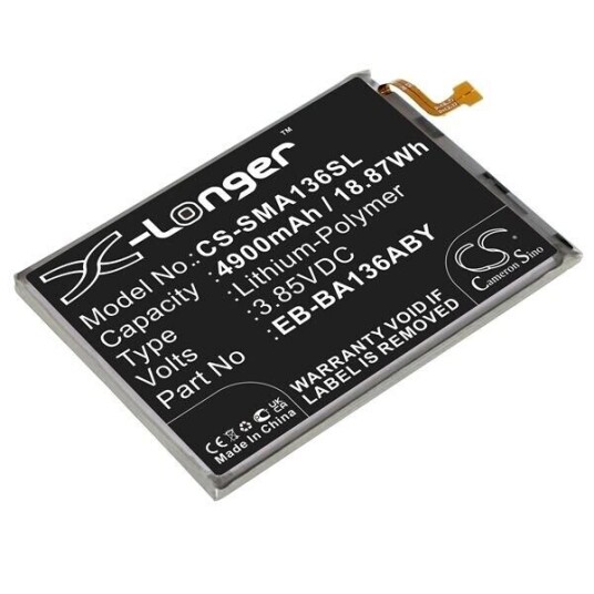 Samsung Galaxy A13 5G batteri (4900 mAh 3.85 V, Sort)