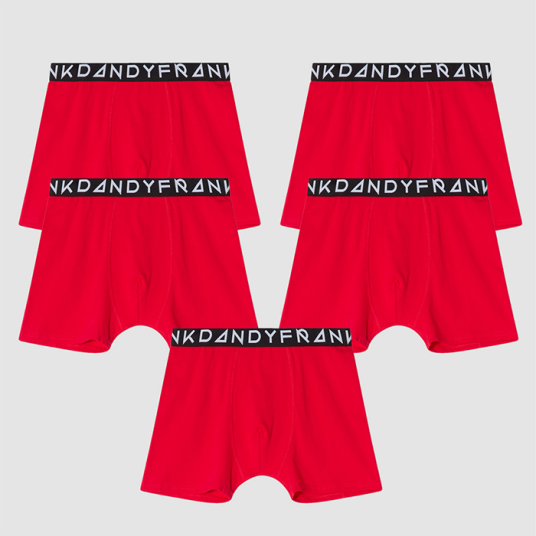 Frank Dandy Boxershorts 5 pack Rød Red XXL