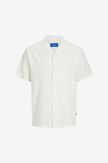 Jack & Jones Junior Skjorte jorLuke Crinkle Shirt SS Jnr Hvit