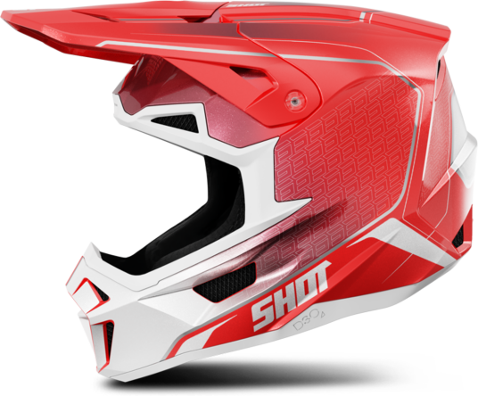 Shot Race Gear Crosshjelm Shot Lite Challenger Rød Perle