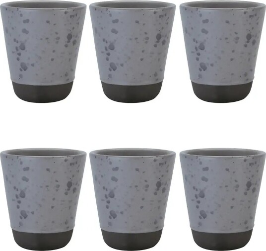 Aida Raw Nordic Grey Double Wall Mug 6 Stk 25 Cl Grey Aida Raw Nordic Grey Double Wall Mug 6 Stk 25 Cl Grey