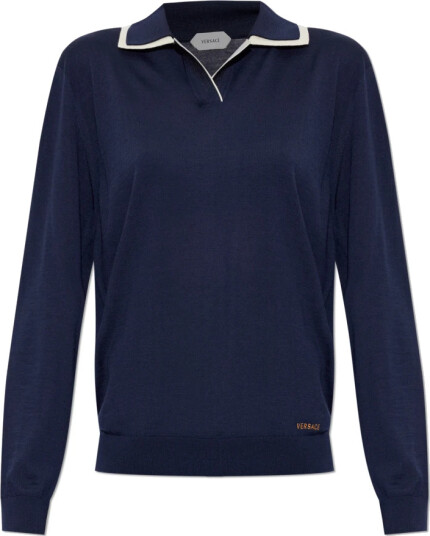 Versace Dame Strikkevarer Blå XS, Versace Dame Strikkevarer Blå XS,
