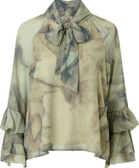 Soyaconcept Bluse Sc Hala 1 Aop Grønn