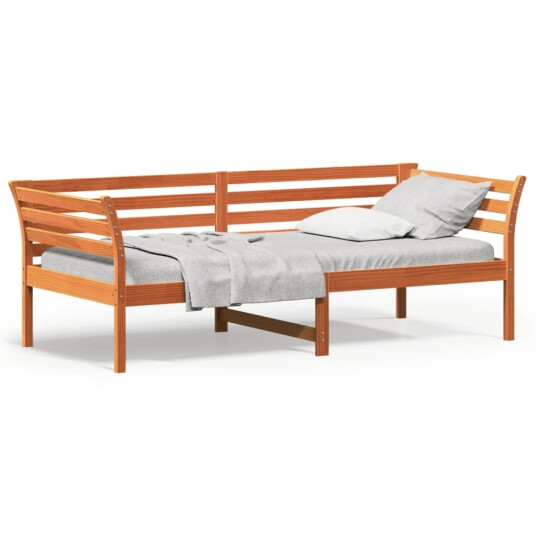 vidaXL Dagseng voksbrun 80x200 cm heltre furu 8721012429918