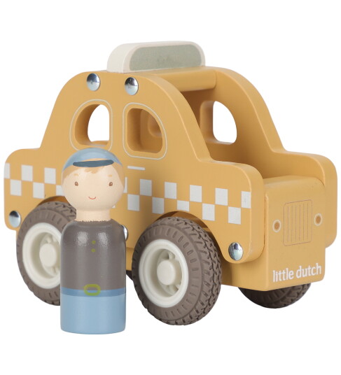 Little Dutch Little Dutch - Taxi W/ 1 Peg Doll Fsc - Yellow - ONE SIZE