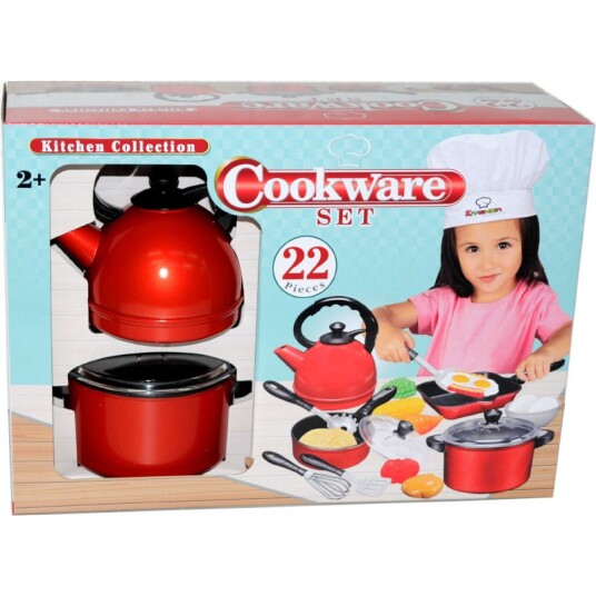Kitchen Collection Lekemat Sett m/ 22 Deler Kjelesett Kitchen Collection Lekemat Sett m/ 22 Deler Kjelesett