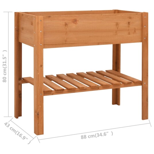 vidaXL Plantekasse 88x43x80 cm gran vidaXL Plantekasse 88x43x80 cm gran