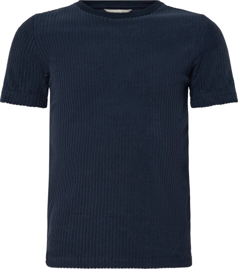 Gant Kids Towelling Chain Stitch Ss T Shirt Navy 134