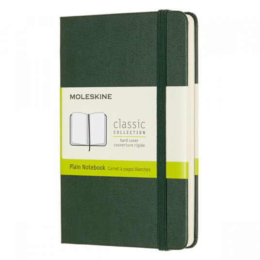Moleskine Classic Hardcover Pocket Myrtle Green Plain