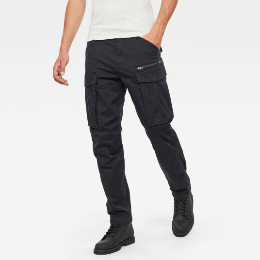 G-Star RAW Rovic Zip 3D Straight Tapered Pant - Black - Men 32-34 Black male